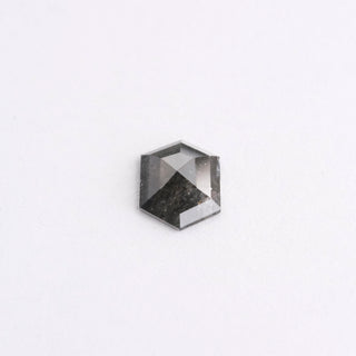 .84 Carat Salt and Pepper Rose Cut Hexagon Diamond