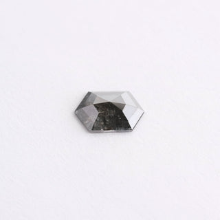 .84 Carat Salt and Pepper Rose Cut Hexagon Diamond