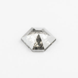 .88 Carat Salt and Pepper Rose Cut Hexagon Diamond