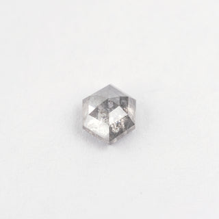 .91 Carat Salt and Pepper Rose Cut Hexagon Diamond