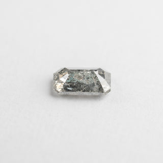 .92 Carat Light Salt and Pepper Rose Cut Emerald Diamond
