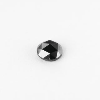 .95 Carat Opaque Black Rose Cut Round Diamond