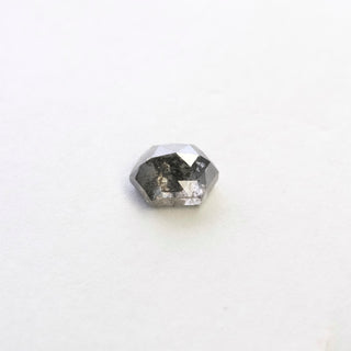 .96 Carat Salt and Pepper Rose Cut Hexagon Diamond