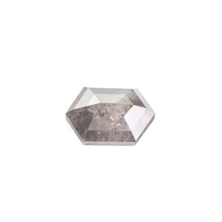 .98 Carat Salt and Pepper Rose Cut Hexagon Diamond
