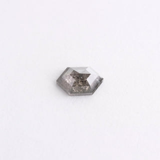 .99 Carat Salt and Pepper Rose Cut Hexagon Diamond