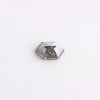 .99 Carat Salt and Pepper Rose Cut Hexagon Diamond