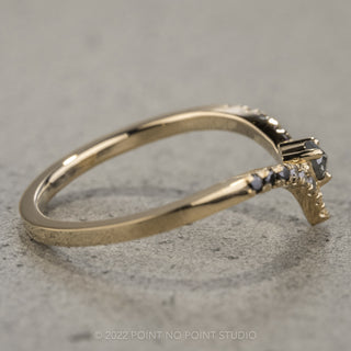 15 Ombre Diamond Wedding Ring, Adorn Ombre Vivian Setting, 14k Yellow Gold