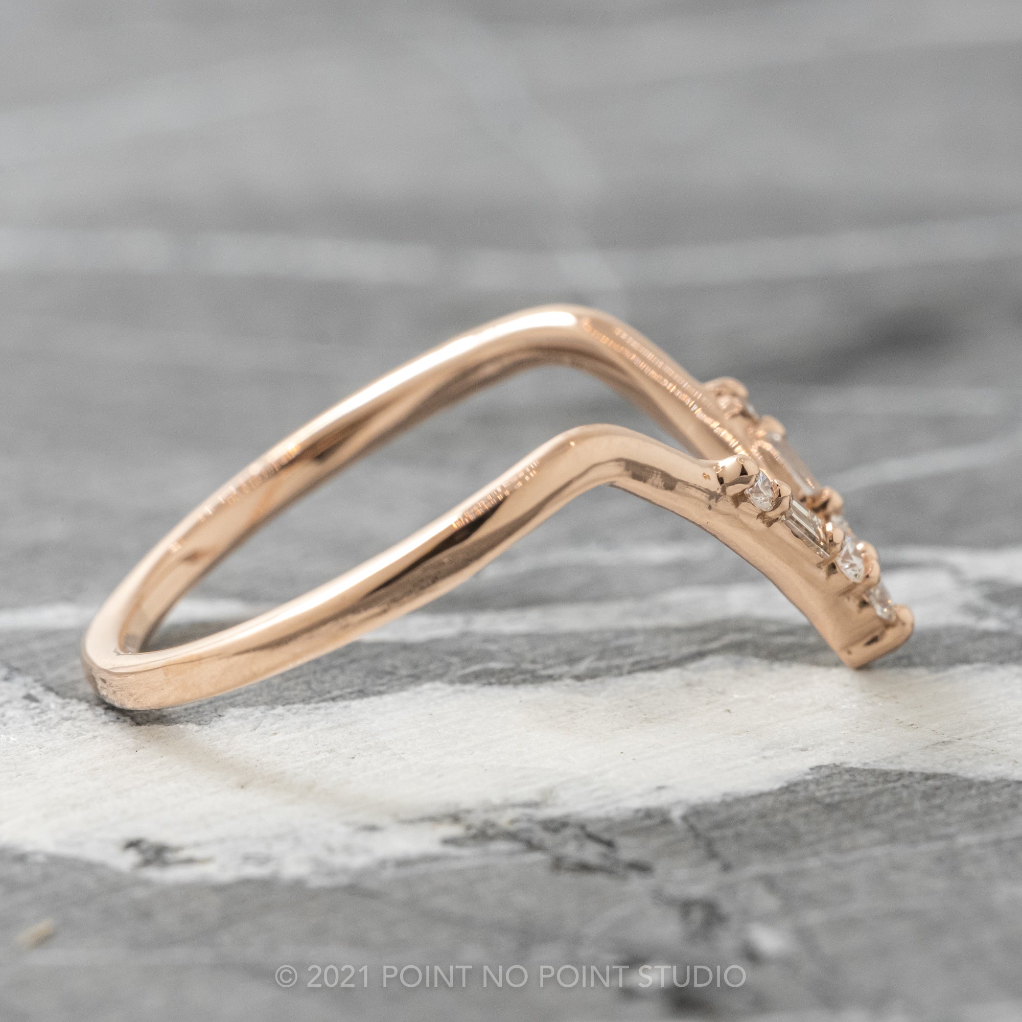 Baguette Diamond V Band, Point No Point Studio - Main Image
