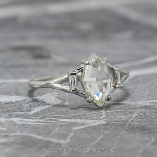 Custom Split Shank Baguette Zoe Engagement Ring