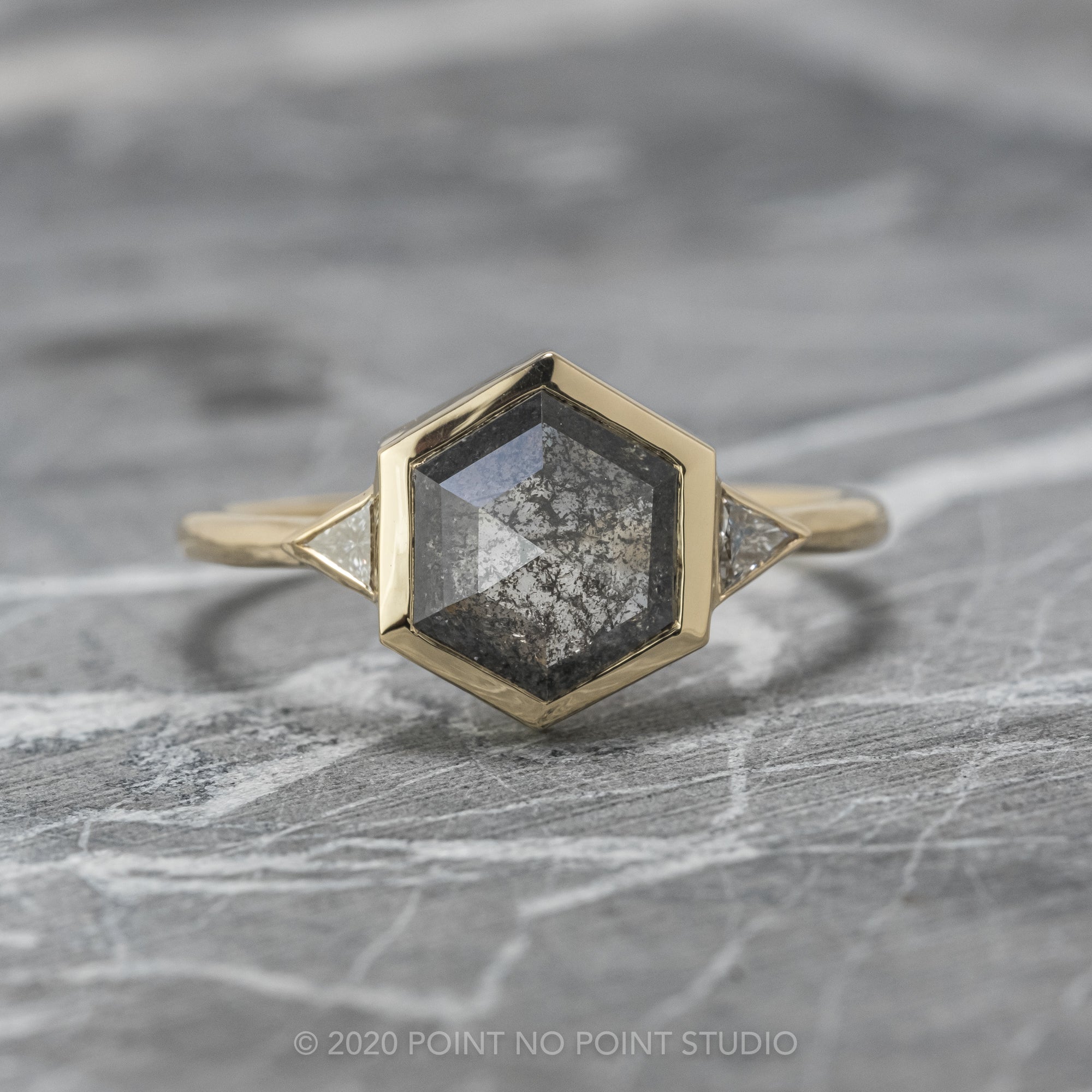 Point Cut Diamond Ring