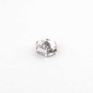 1.01 Carat Light Salt and Pepper Rose Cut Hexagon Diamond