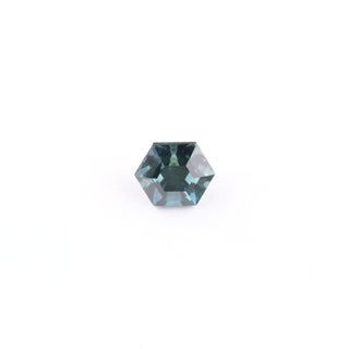 1.04 Carat Teal Hexagon Sapphire