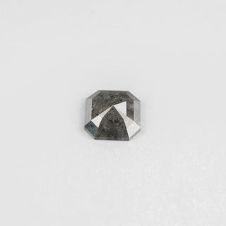 1.06 Carat Salt and Pepper Rose Cut Asscher Diamond