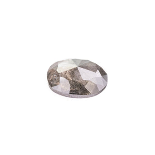 1.06 Carat Black Rose Cut Oval Diamond