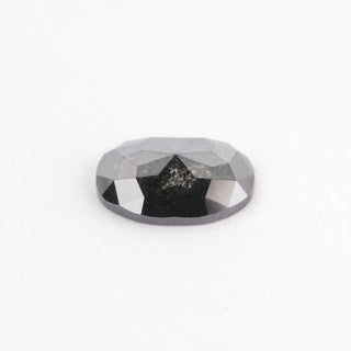 1.08 Carat Black Diamond, Rose Cut Oval