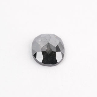 1.08 Carat Black Diamond, Rose Cut Oval