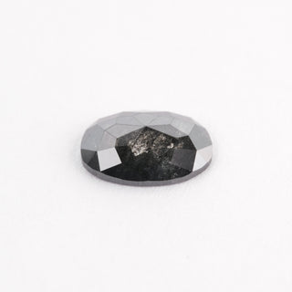 Black Speckled Oval Rose Cut Diamond