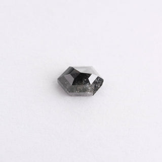 1.09 Carat Black Rose Cut Hexagon Diamond