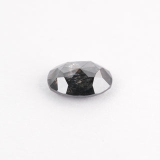 1.09 Carat Black Diamond, Rose Cut Oval