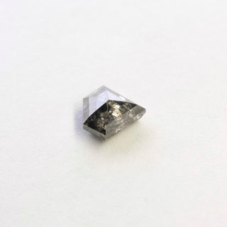 1.10 Carat Salt and Pepper Rose Cut Shield Diamond