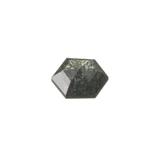 1.13 Carat Salt and Pepper Rose Cut Hexagon Diamond