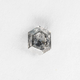 1.14 Carat Salt and Pepper Double Cut Hexagon Diamond