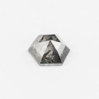 1.14 Carat Salt and Pepper Rose Cut Hexagon Diamond