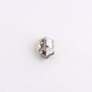 1.16 Carat Salt and Pepper Rose Cut Hexagon Diamond