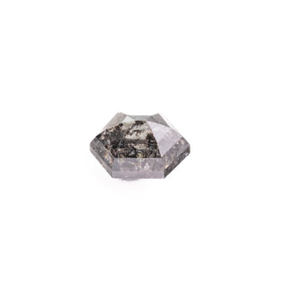 1.17 Carat Salt and Pepper Rose Cut Hexagon Diamond