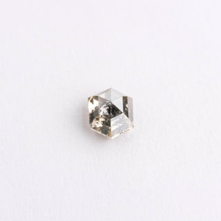 1.17 Carat Salt and Pepper Rose Cut Hexagon Diamond