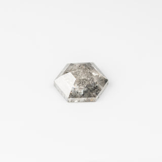 1.18 Carat Salt and Pepper Rose Cut Hexagon Diamond