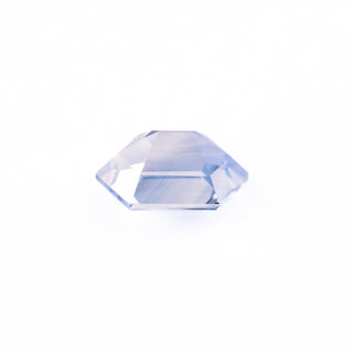 1.18 Carat Opalescent Light Blue Step Cut Hexagon Sapphire