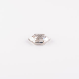 1.19 Carat Light Salt and Pepper Rose Cut Hexagon Diamond