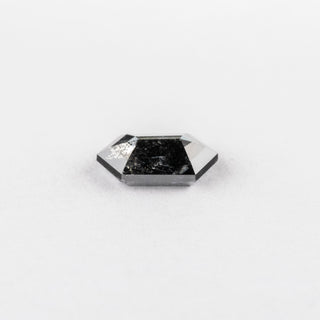 1.19 Carat Salt and Pepper Rose Cut Hexagon Diamond