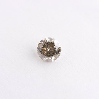 1.19 Carat Salt and Pepper w/ Warm Tones Brilliant Cut Round Diamond