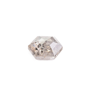 1.20 Carat Salt and Pepper Rose Cut Hexagon Diamond