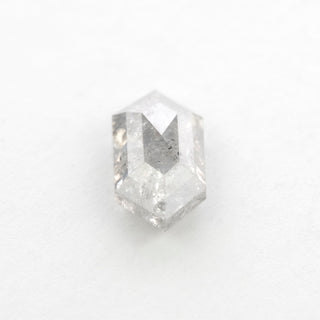 1.21 Carat Light Salt and Pepper Rose Cut Hexagon Diamond