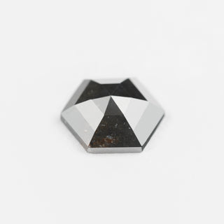 1.25 Carat Black Rose Cut Hexagon Diamond