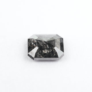 1.34 Carat Black Speckled Cut Emerald Diamond