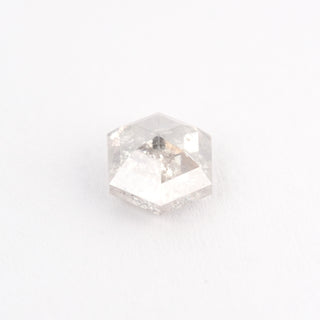 1.38 Carat Icy White Diamond, Rose Cut Hexagon