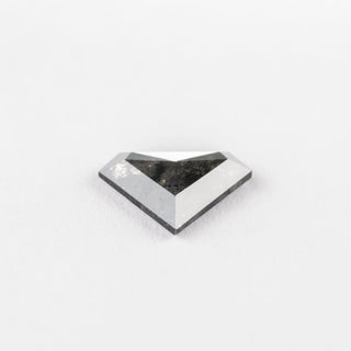 1.38 Carat Salt and Pepper Rose Cut Shield Diamond