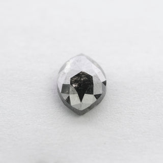 1.42 Carat Black Rose Cut Marquise Diamond