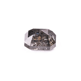 1.43 Carat Black Speckled Rose Cut Asscher Diamond