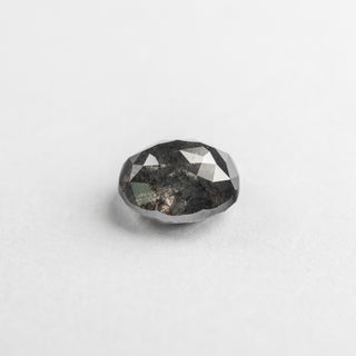 1.48 Carat Black Diamond, Rose Cut Oval