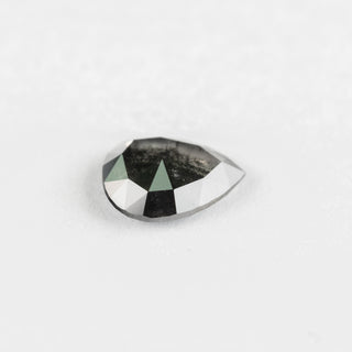 1.51 Carat Black Diamond, Double Cut Pear
