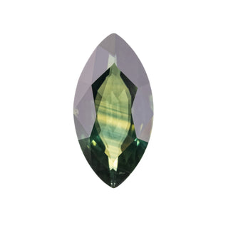 green double cut sapphire