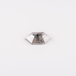 1.53 Carat Light Salt and Pepper Rose Cut Hexagon Diamond