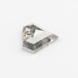 1.54 Carat Salt and Pepper Rose Cut Shield Diamond