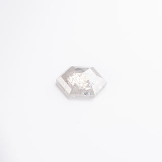 1.54 Carat Icy White Rose Cut Hexagon Diamond