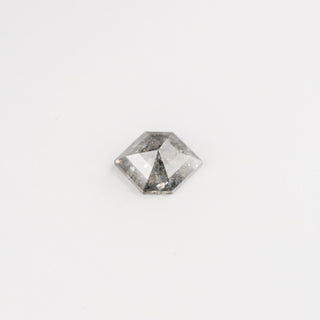 1.57 Carat Salt and Pepper Rose Cut Hexagon Diamond